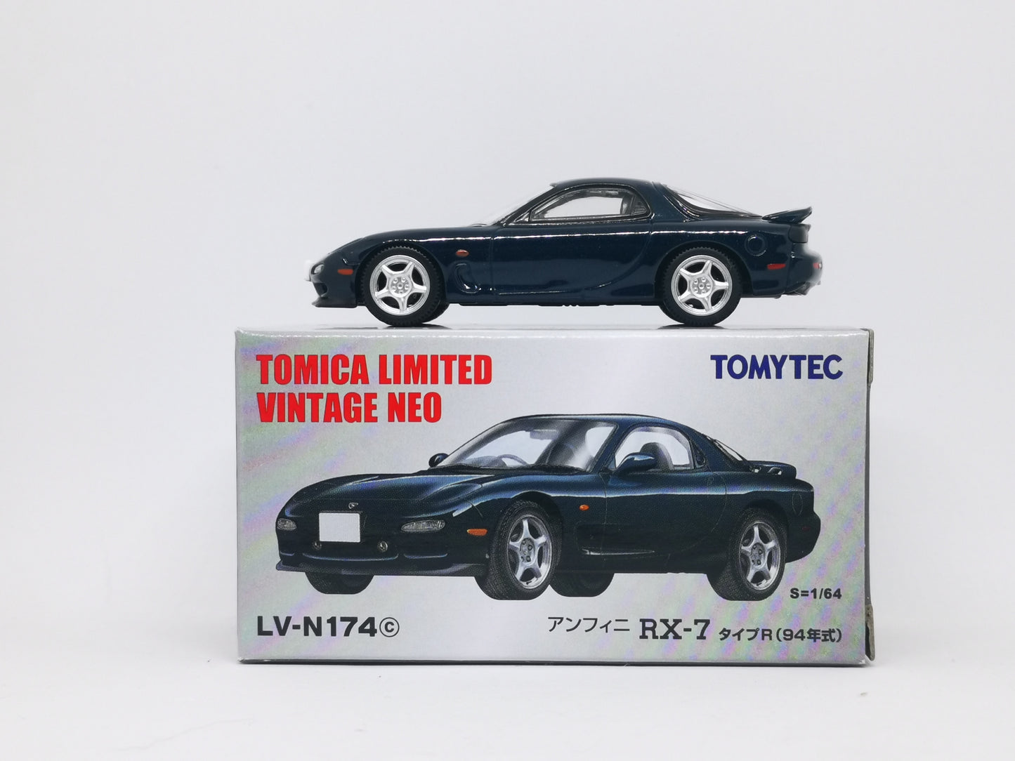 Tomica Limited Vintage Neo LV-N174c Mazda RX7 FD3S Type R  (Dark Blue)