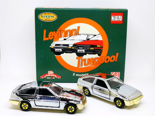 Megaweb History Garage 5th Anniversary Grease Tomica Toyota Corolla Levin & Trueno AE86 Set of 2
