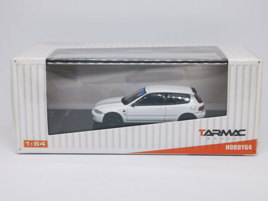 Tarmacworks Honda Civic Eg6 Gr.A Racing Plain White 1:64 Scale