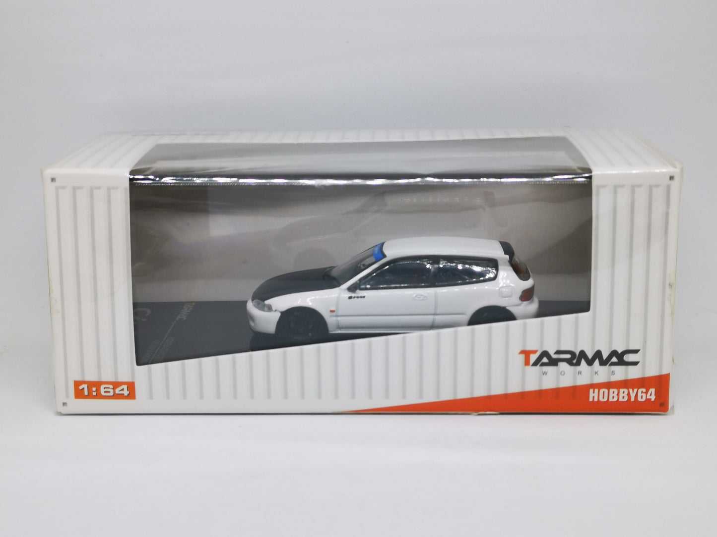 Tarmac Works Honda Civic Eg6 Gr.A Racing Spoon Racing White 1:64 Scale