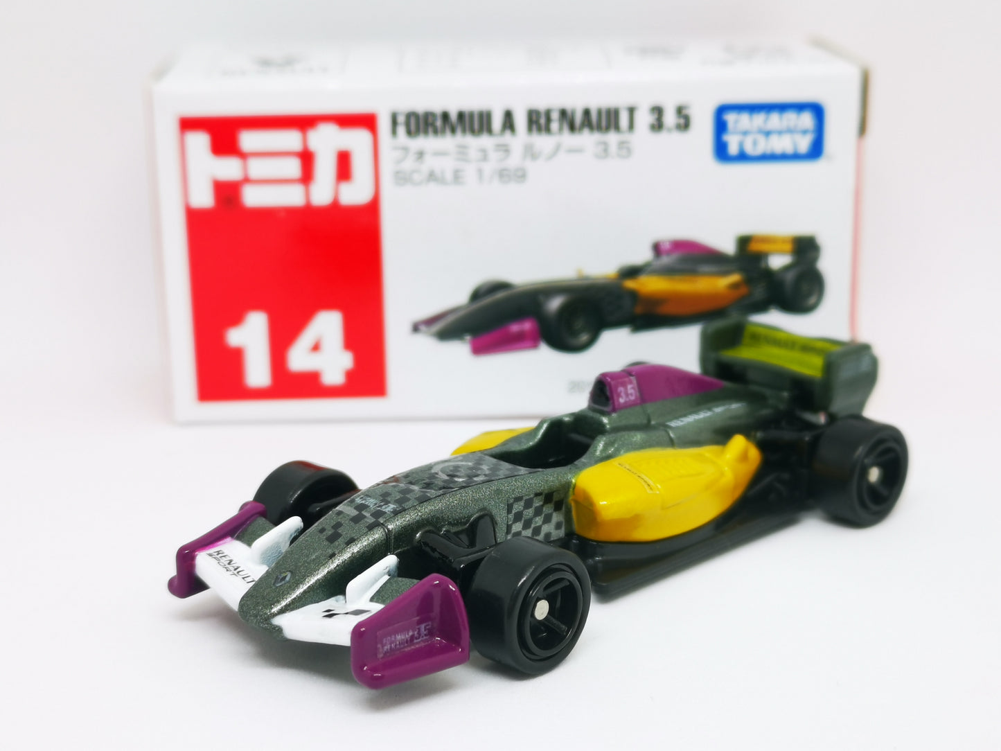 Tomica #14 Formula Renault 3.5 1/69 SCALE Set of Two