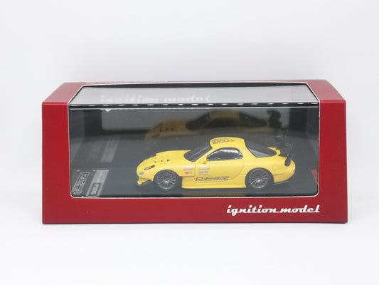 Ignition Model 1:64 Scale Mazda RX7 FD3S RE Amemiya Matte Yellow Ignition Mode