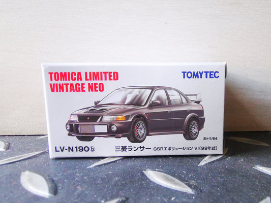 Tomica Limited Vintage Neo LV-N190b Mitsubishi GSR Evolution VI