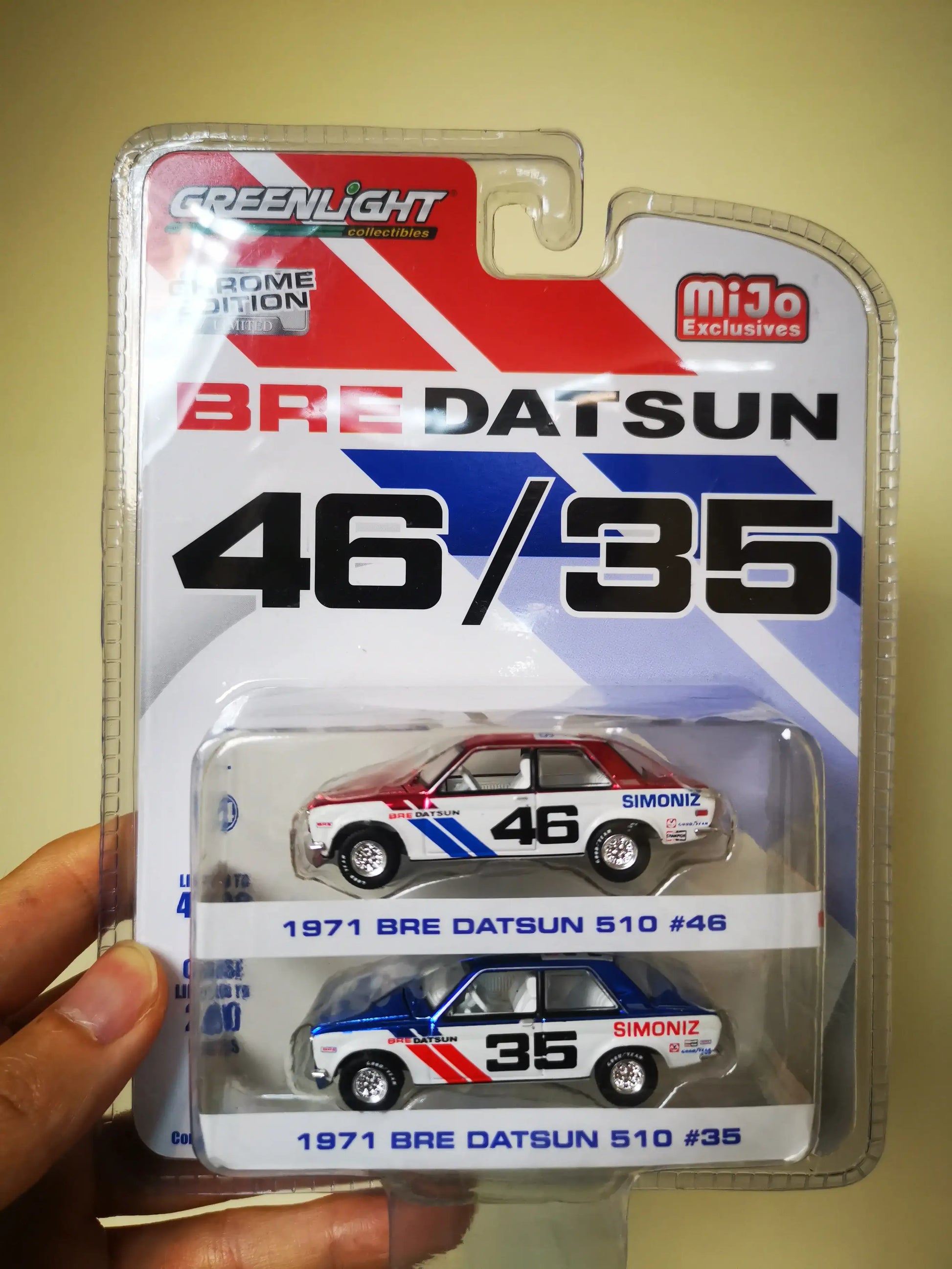 GREENLIGHT 86346 1972 BRE DATSUN 510 #68 VOITURE D'INVITÉS PETER GREGG 1/43 BLEU GREENLIGHT 86346 1972 BRE DATSUN 510 #68 VOITURE D'INVITÉS PETER GREGG 1/43 BLEU