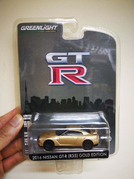 GreenLight
1:64 Scale
2016 Nissan GT-R R35 Gold Edition