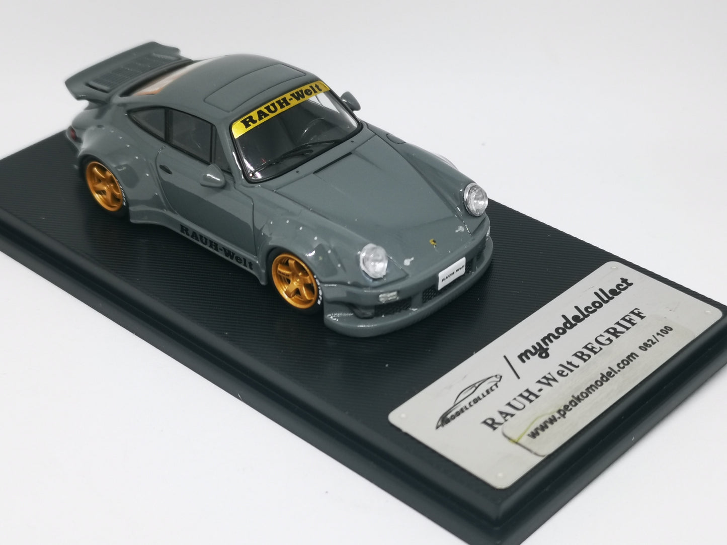 Model Collect RWB Porsche 930 3.8 Type Wing Clement Grey 1:60 SCALE Limited at 100pc Model Collect