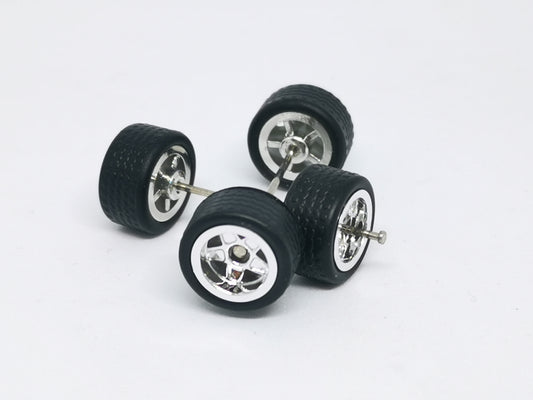 Hot Wheels Real Rider Rims and Tires set 1:64 SCALE