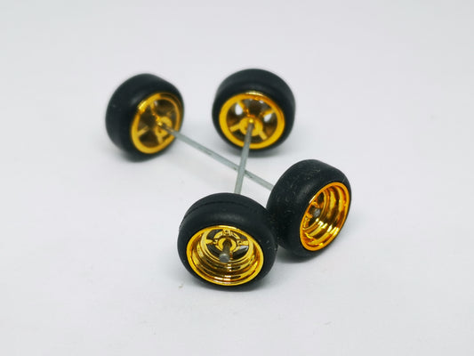 Hot Wheels Real Rider Rims and Tires set 1:64 SCALE