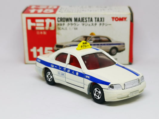 Tomica #115 Toyota Crown Majesta Japan Taxi Made in Japan