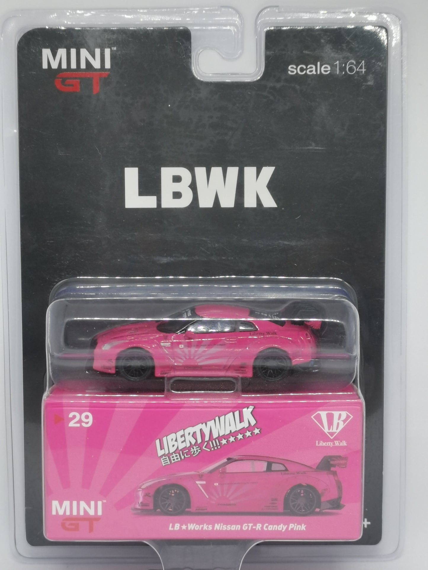 Mini GT No.29 LB Works Shop Exclusive Nissan GT-R Candy Pink