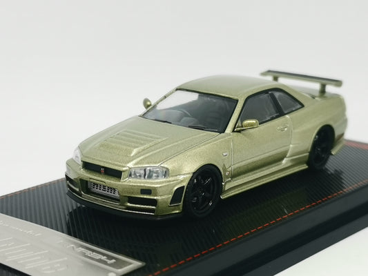 ignition model IG1873 Japan Exclusive 1:64 Nissan R34 GT-R Z-tune (Green Metallic)