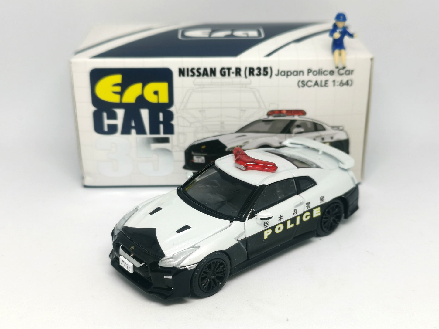 ERA Car #35 Nissan GT-R(R35) Japan Police Car Scale 1:64