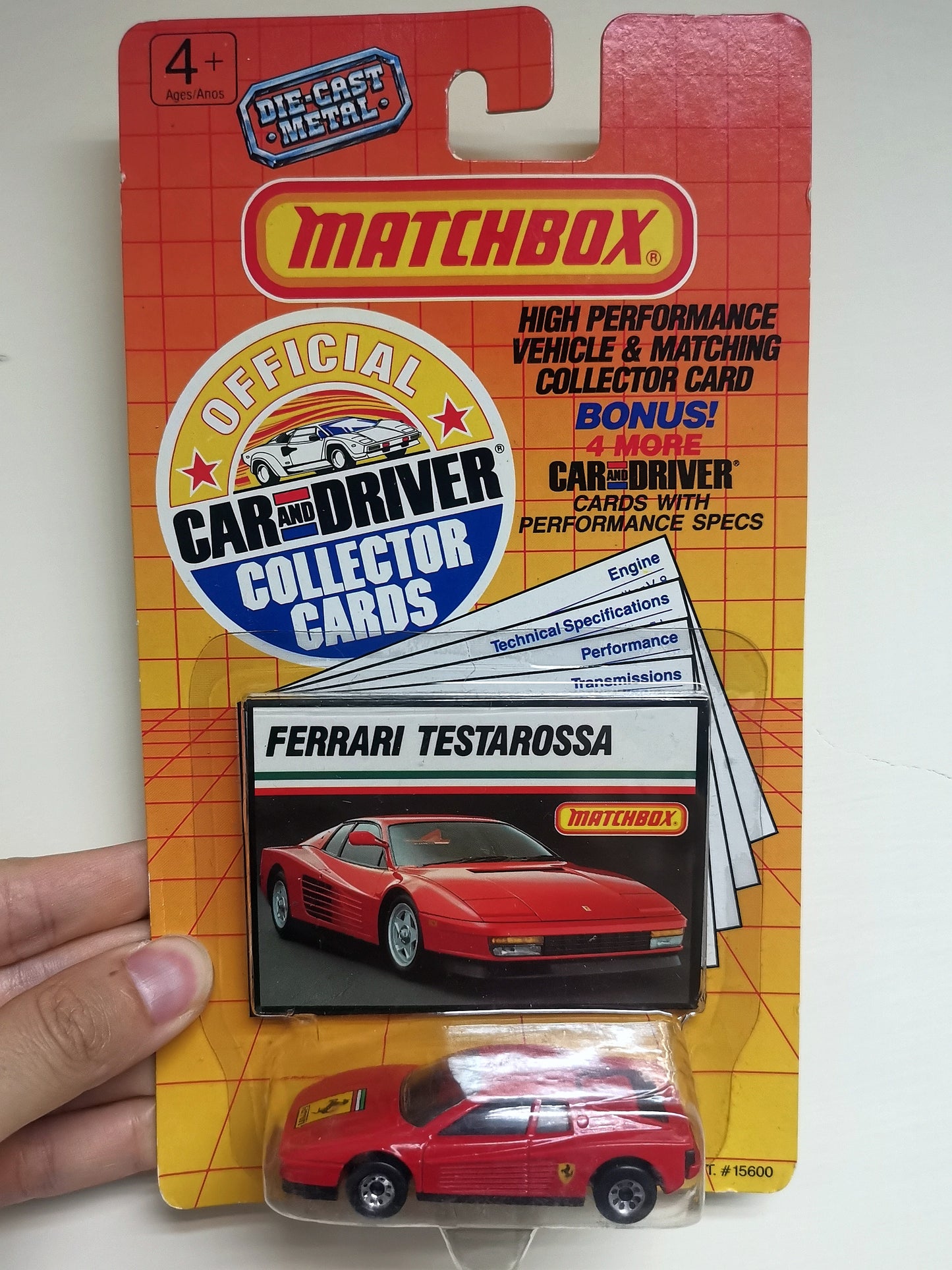 MatchBox Car and Driver Edition Ferrari Testarossa