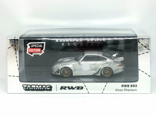 Tarmac Works 1/64 Porsche 993 Silver Phantom Exclusive