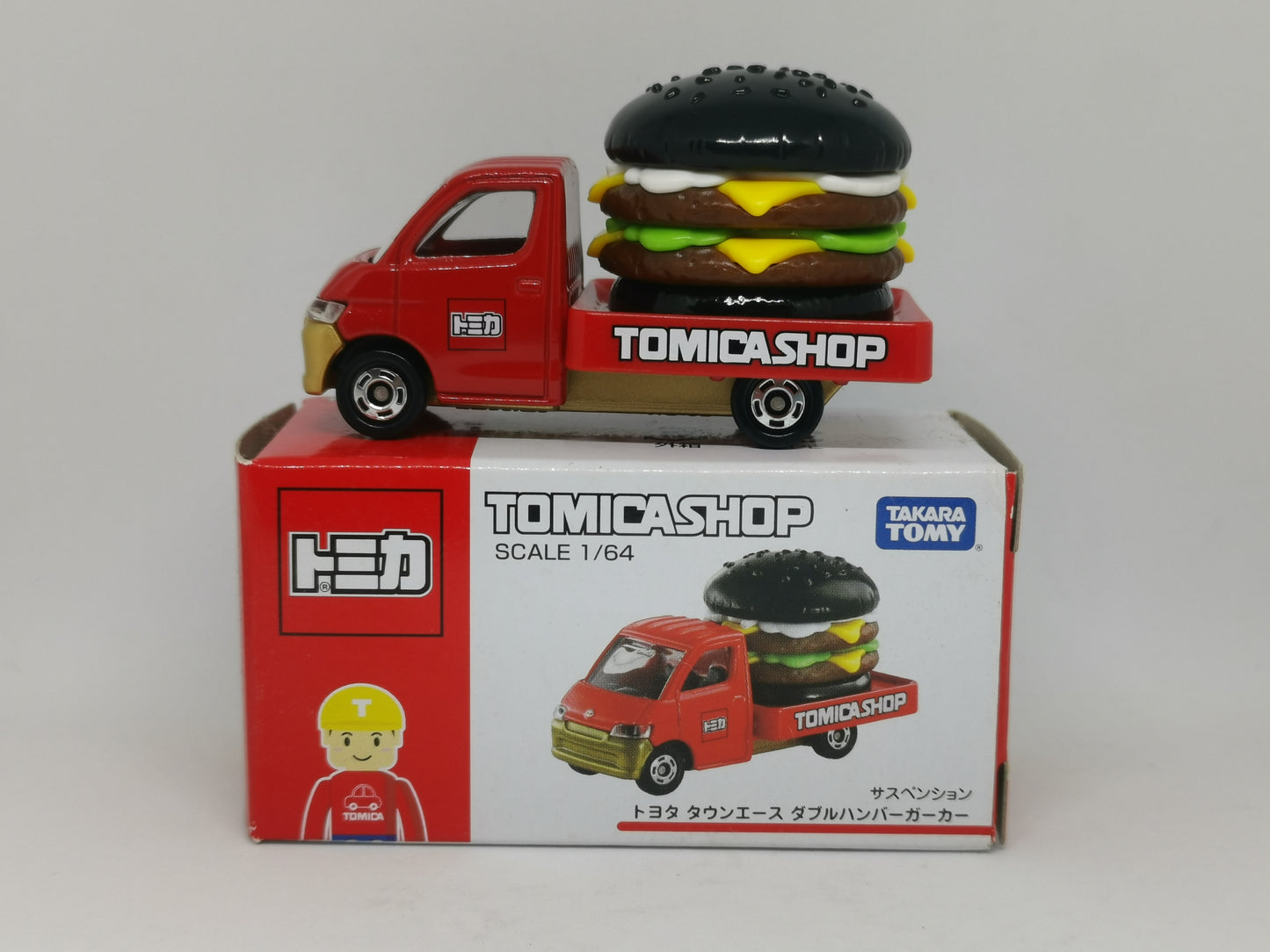 Japan Tomica Shop Exclusive Toyota Town Ace Hamburger broadcasting van