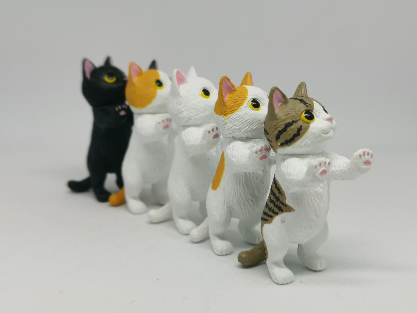 Kitan Club Touching Cat Capsule Gashapon Toy Complete Figures set of 5