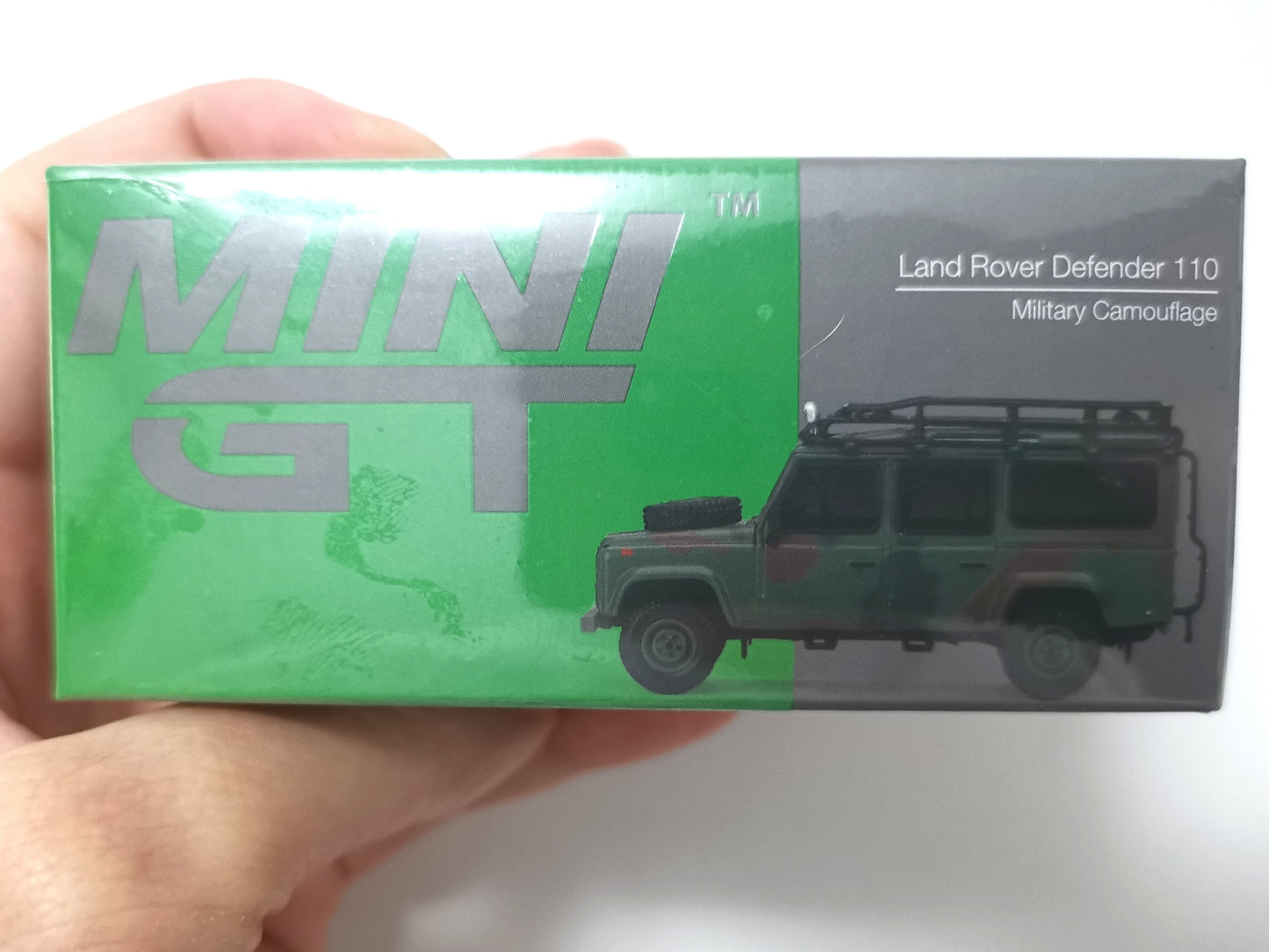 MiniGT Hong Kong Exclusive 1/64 Land Rover Defender 110 Military Camouflage