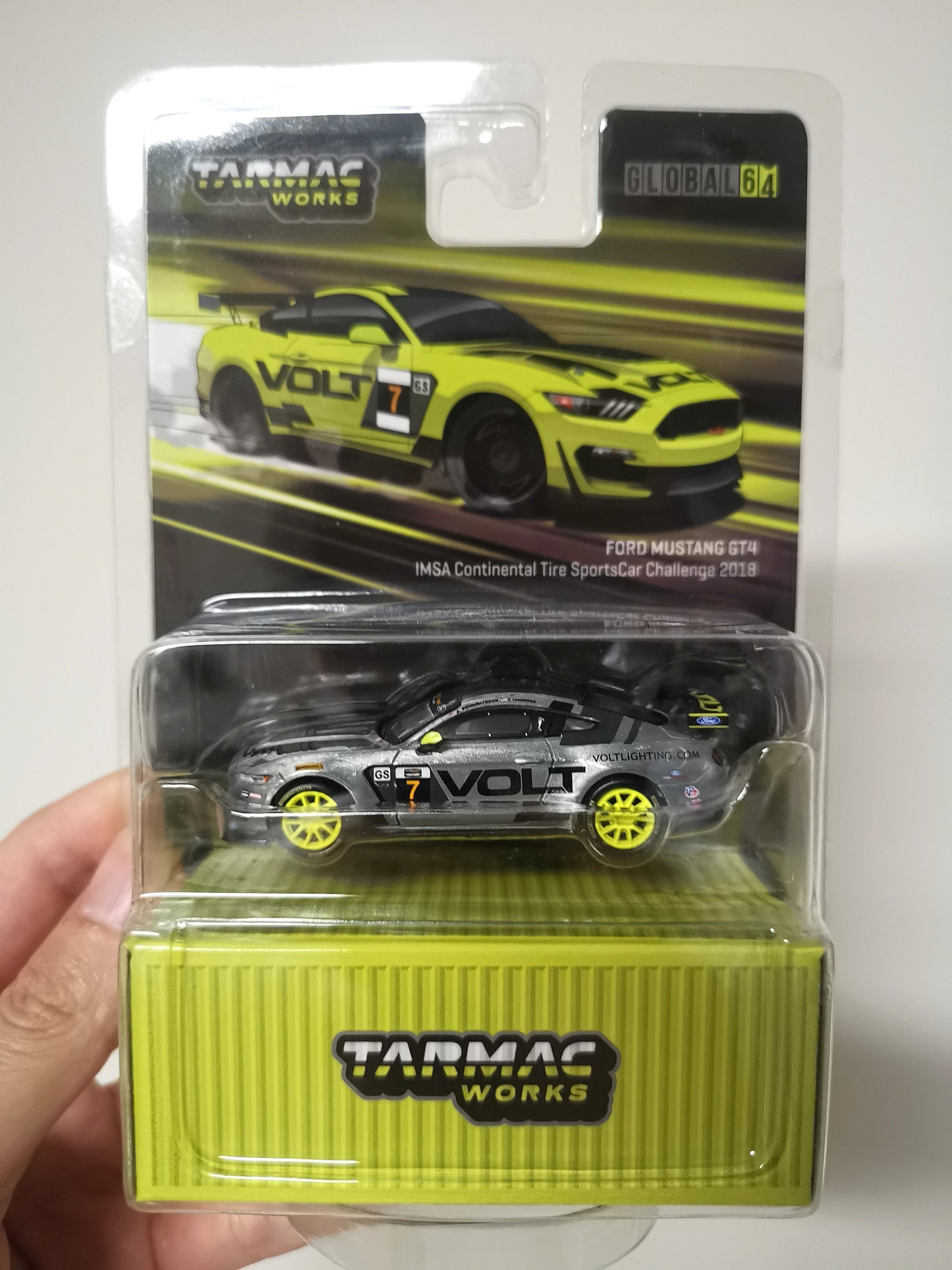 Tarmac Works Ford Mustang GT4 IMSA Continental Tire Sports Car Challenge 2018