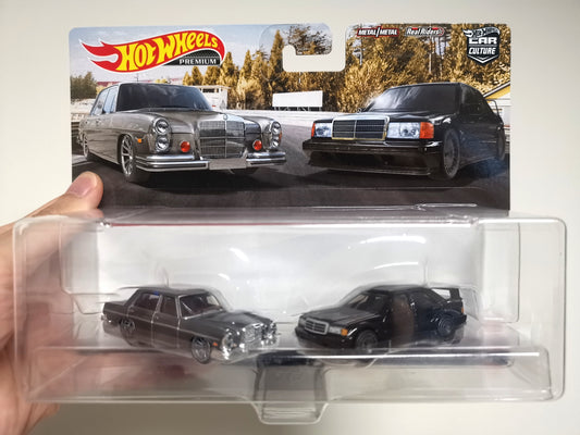 Hot Wheels Mercedes Benz 190e 280sel 4.5 2 Pack Set