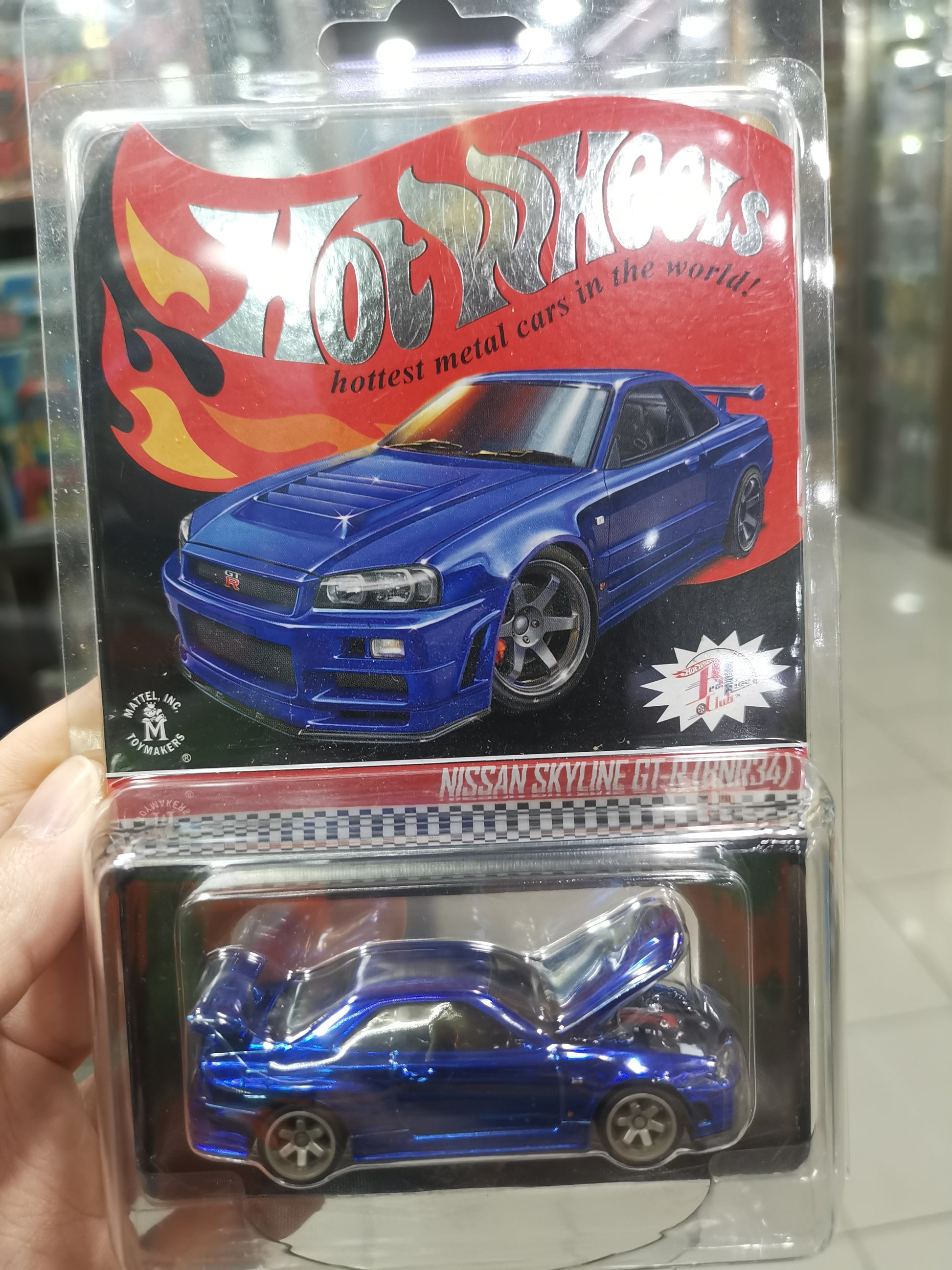 Hot Wheels RLC Nissan GT-R R34 Blue – Mobile Garage HK
