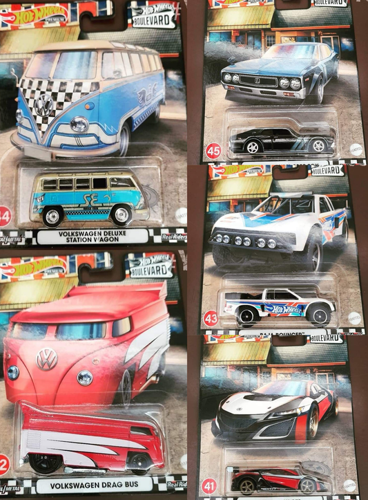 Hot Wheels Boulevard 2022 Set of 5pcs Hotwheels