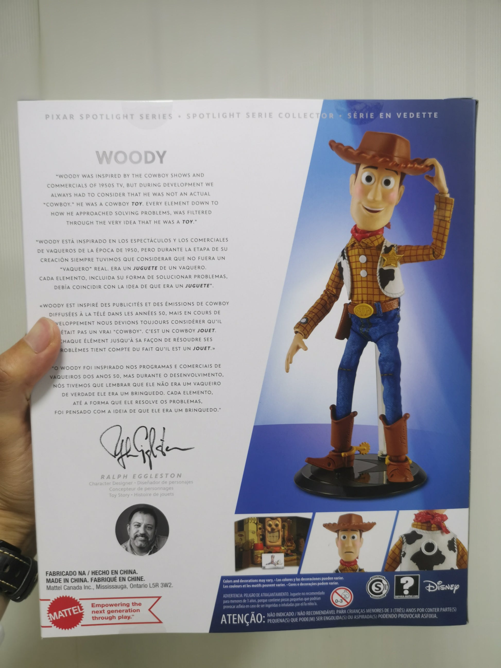 Mattel Disney Pixar Toys Story Woody Spotlight Special Edition Mobile Garage HK