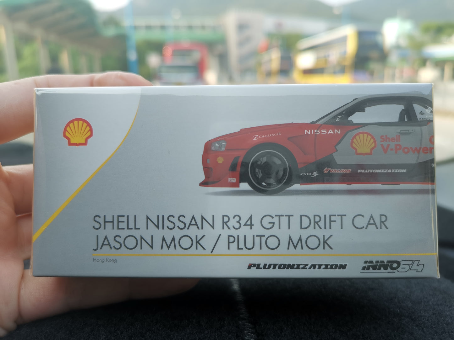 INNO64 1/64  Shell NISSAN SKYLINE GTT Drift Car (R34) Hong Kong Toy Car Salon 2022 exclusice