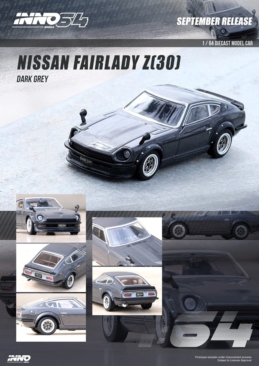 Inno64 1:64 Datsun Fairlady Z240 Dark Grey