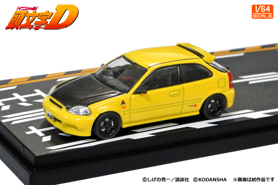 Modeler's 1:64 Scale Initial D 舘智幸 東堂商会シビック Honda Civic Type R (EK9) VS 藤原拓海 Toyota Corolla Sprinter Trueno (AE86) Diorama Set