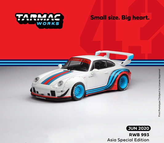 Tarmac Works 1:43 Scale
Porsche 993 RWB Asia Special Edition