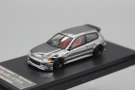 Street Weapon Chrome Silver 1:64 Civic Honda EG6