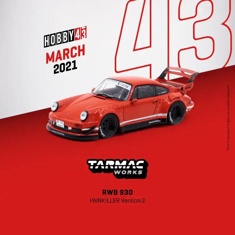 Tarmac Works RWB 930 Porsche Painkiller Ver 2 1:43 SCALE