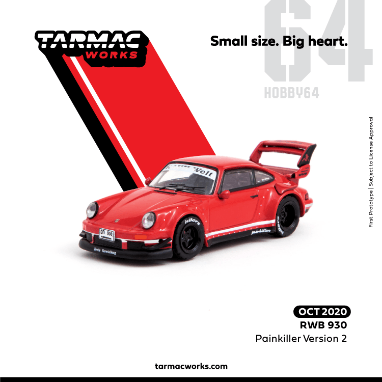 Tarmac Works RWB 930 Porsche Painkiller Ver 2 1:64 SCALE