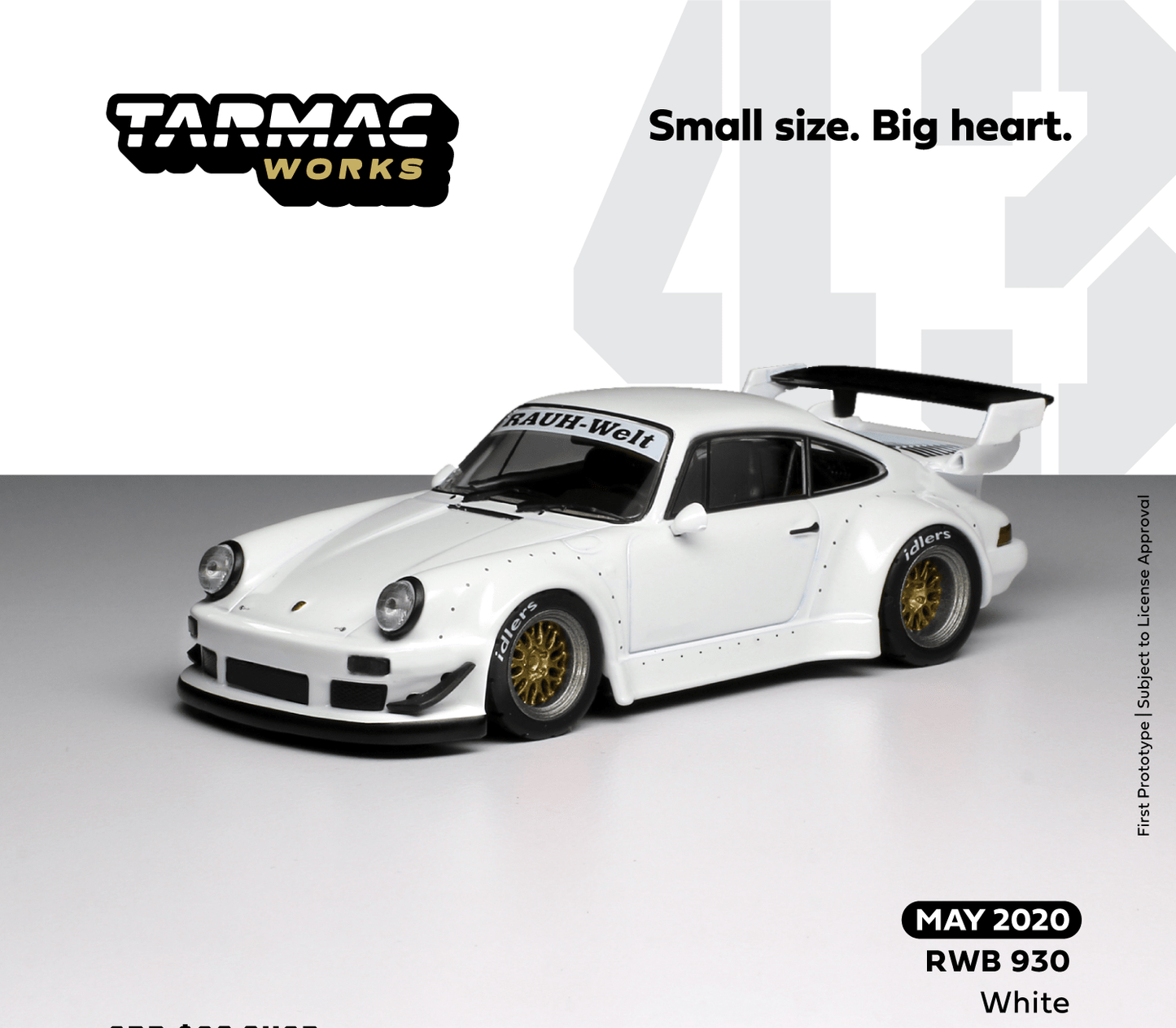 Tarmac Works 1:43 Scale Porsche 930 RWB White