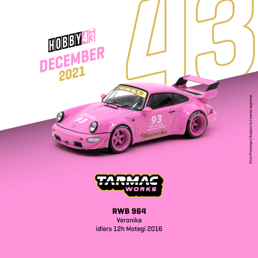Tarmac Works RWB 964 Veronikaidlers 12h Motegi 2016 1:43 SCALE