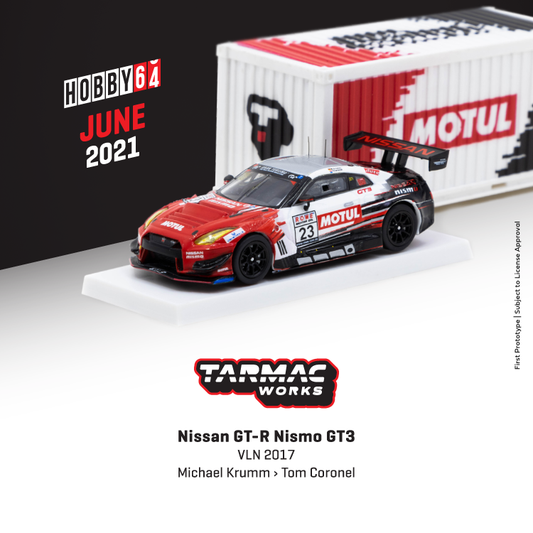 Tarmacworks 1:64 Scale Nissan GT-R Nismo GT3
VLN 2017
Michael Krumm / Tom Coronel
*** With Container *** Tarmacworks