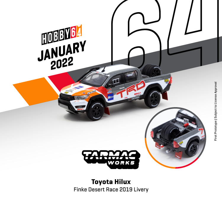 Tarmac Works Toyota Hilux 
Finke Desert Race 2019 Livery Tarmacworks