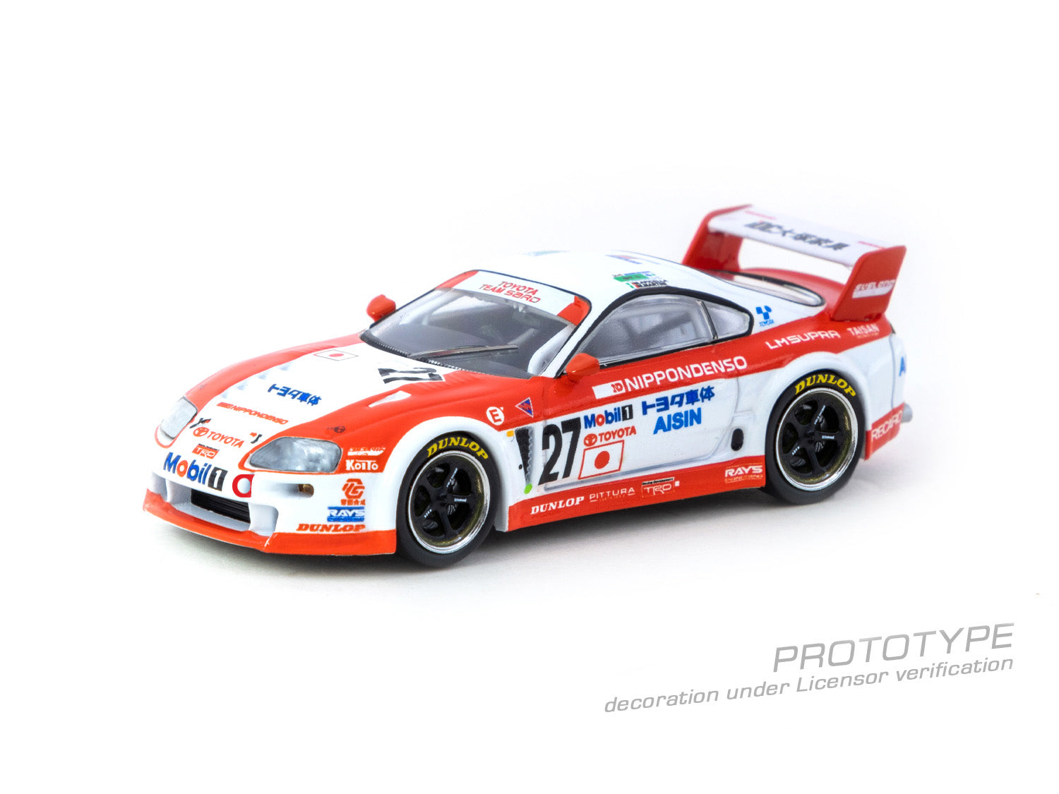 Tarmacworks 1:64 Scale Toyota Supra GT, 24h of Le Mans 1995, J Krosnoff / M Apicella / M Martini Tarmacworks