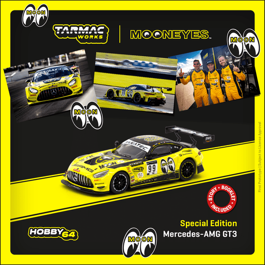 Tarmac Works 1/64 Scale Mercedes-AMG GT3 Indianapolis 8 Hour 2021 Craft-Bamboo Racing M. Engel / L. Stolz / J. Gounon