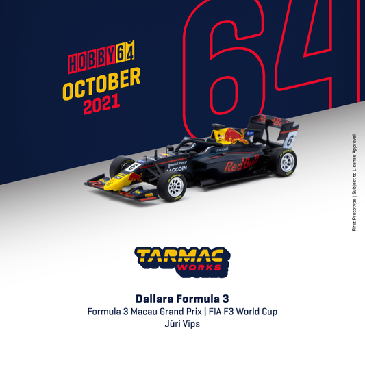 Tarmacworks Dallara formula 3
Formula 3 Macau Grand Prix
FIA F3 World Cup 2019
 Jüri VIPS
