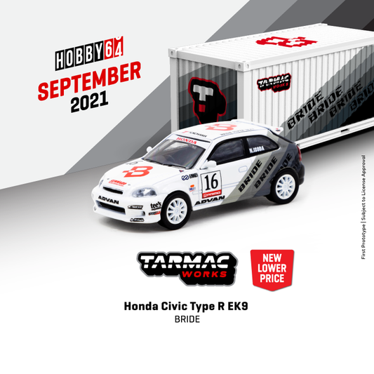 Tarmac Works Honda Civic EK9 TypeR Bride With Container