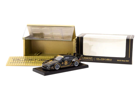 Tarmac Works Old & New Porsche 997 Black