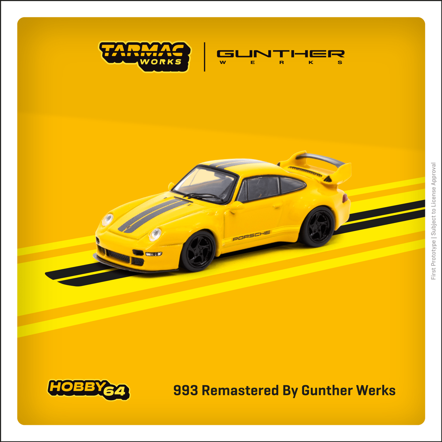 Tarmac Works 1:64 993 Remastered By Gunther Werks Yellow