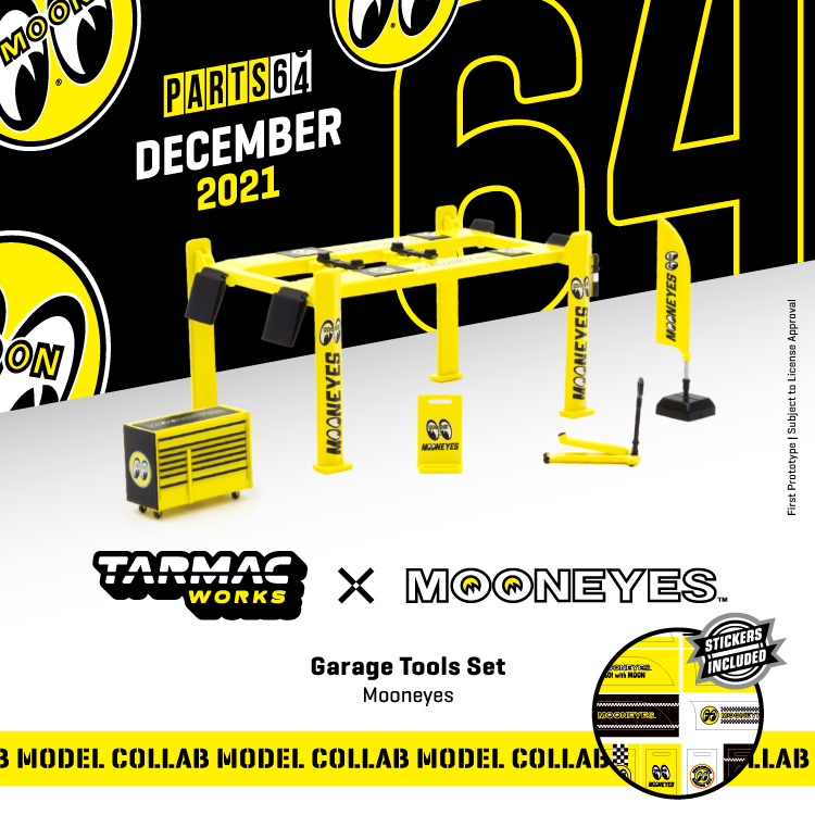 Tarmacworks 1:64 Scale Garage Tool Set Mooneyes