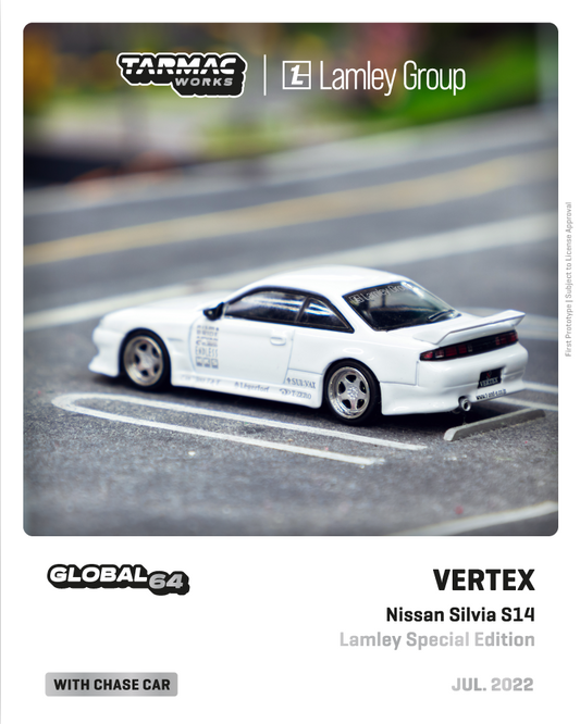 Tarmacworks x VERTEX Nissan Silvia S14
Purple White Lamley Special Tarmacworks
