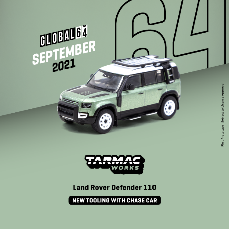 Tarmacworks Land Rover Defender 110 Green Metallic Tarmacworks