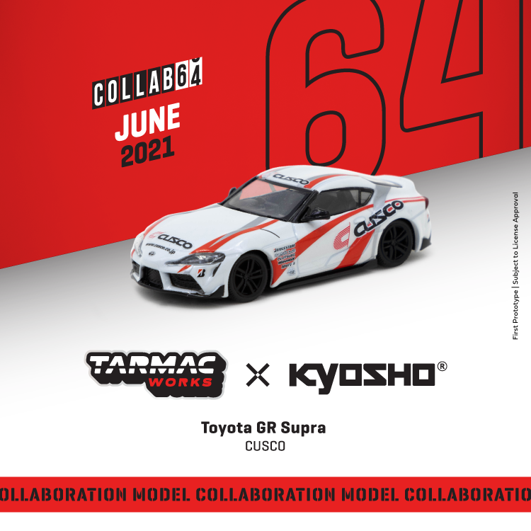 Tarmacworks 1:64 Scale Toyota GR Supra CUSCO*** Collaboration with Kyosho ***