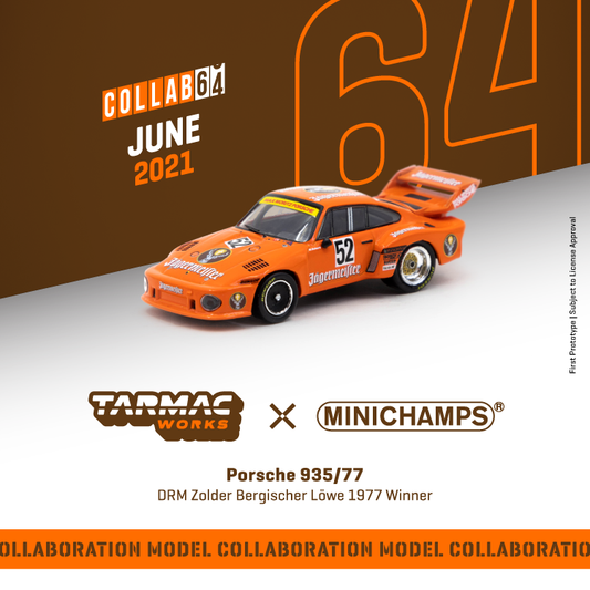 Tarmac Works x Minichamps Porsche 935/77 
DRM Zolder Bergischer Löwe 1977 #52 Winner