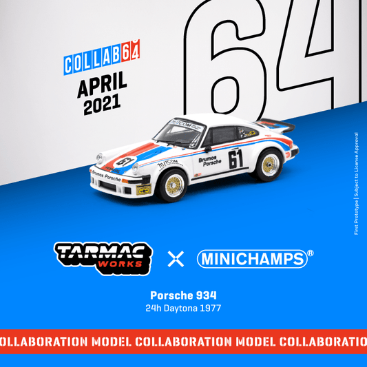 Tarmac Works x Minichamps Porsche 934 
24h Daytona 1977 #61