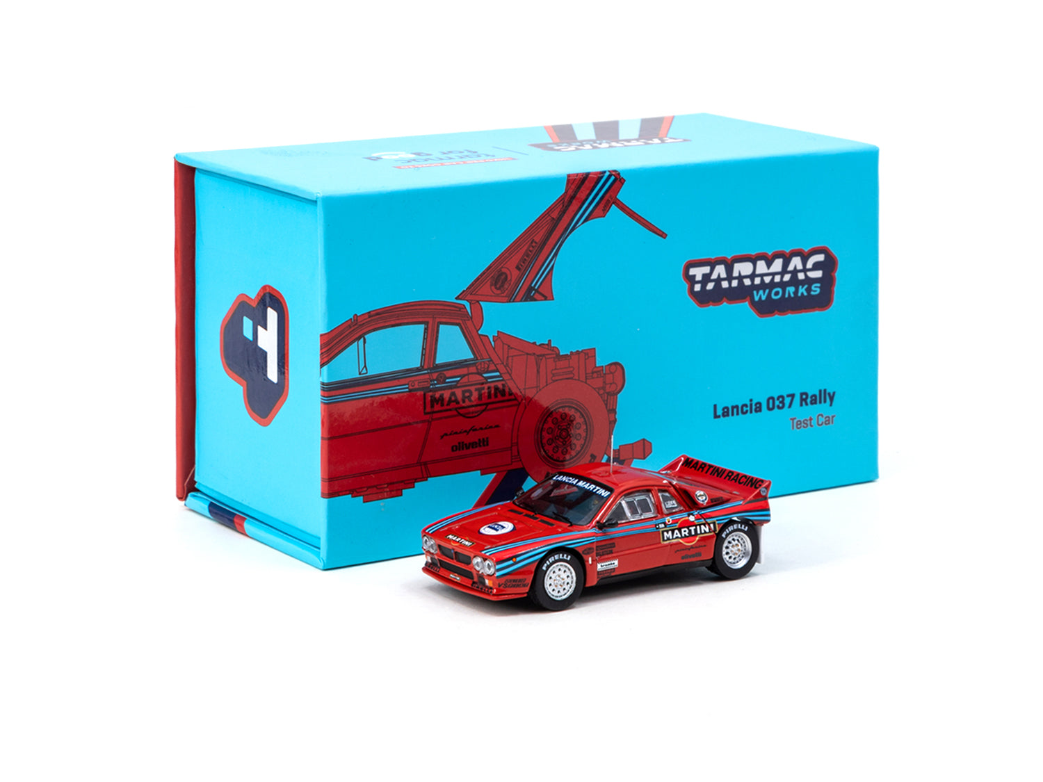 Tarmac Works Lancia 037 Test Car Hong Kong Exclusive Tarmacworks